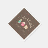 Cocktailparty + Cookie Exchange Kerstthema Servet (Hoek)