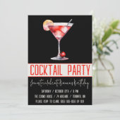 Cocktailparty, Cosmopolitan, Drink, Verjaardagsfee Kaart (Staand voorkant)