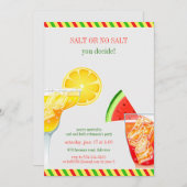 Cocktailparty Drink platte uitnodiging (Voorkant / Achterkant)