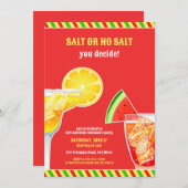 Cocktailparty Drink platte uitnodiging (Voorkant / Achterkant)