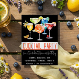 Cocktailparty, Fruitige Dranken, Verjaardagsfeest Kaart