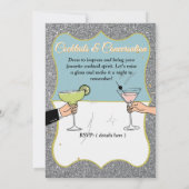 Cocktailparty, gesofisticeerde gesprekken, drink kaart (Achterkant)