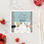 Cocktailparty, gesofisticeerde gesprekken, drink servet (Insitu)