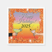 Cocktailparty, gesofisticeerde gesprekken, drink servet (Voorkant)