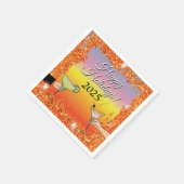 Cocktailparty, gesofisticeerde gesprekken, drink servet (Hoek)