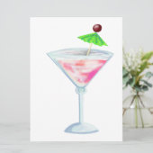 cocktailparty kaart (Staand voorkant)