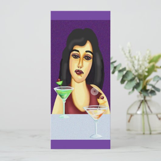 cocktailparty kaart (Staand voorkant)