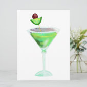 cocktailparty kaart (Staand voorkant)