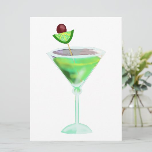 cocktailparty kaart (Staand voorkant)