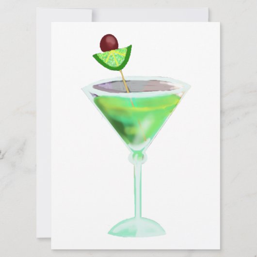 cocktailparty kaart (Voorkant)