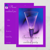 cocktailparty kaart (Voorkant / Achterkant)