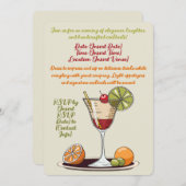  cocktailparty kaart (Voorkant / Achterkant)