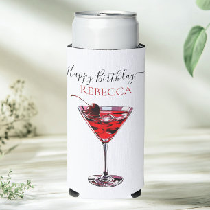 Cocktailparty Kersen Martini Gelukkig Verjaardag Seltzer Blikjeskoeler