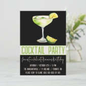 Cocktailparty, Margarita, Drink, Verjaardagsfeestj Kaart (Staand voorkant)