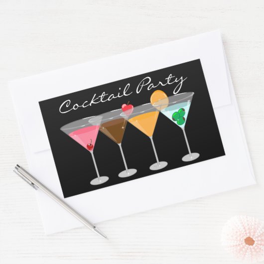 Cocktailparty Martini Stickers (Envelop)