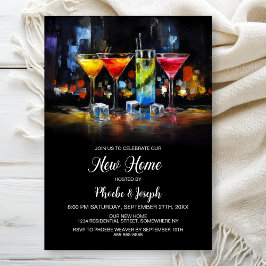 Cocktailparty om het nieuwe huis in te wijden kaart