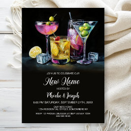Cocktailparty om het nieuwe huis te vieren kaart
