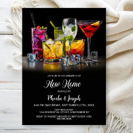 Cocktailparty om het nieuwe huis te vieren kaart