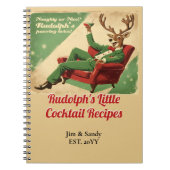 Cocktailparty Oude Kerst Recepten Grappig Notitieboek (Voorkant)