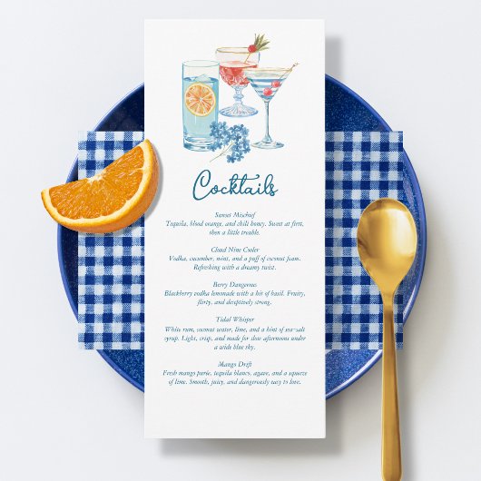 Cocktailparty Proost Menu