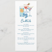 Cocktailparty Proost Menu (Voorkant)