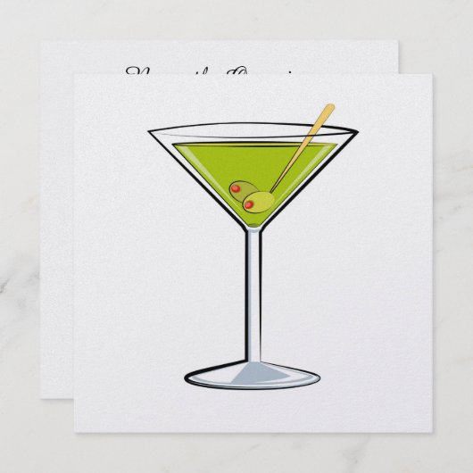 Cocktailparty - SRF Kaart (Voorkant / Achterkant)