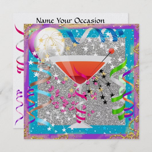 Cocktailparty - SRF Kaart (Voorkant / Achterkant)