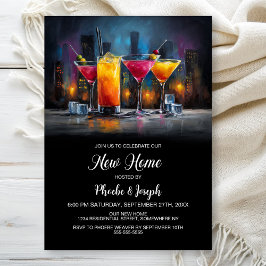 Cocktailparty voor het betrekken van een nieuw hui kaart