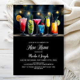Cocktailparty voor het nieuwe huis kaart