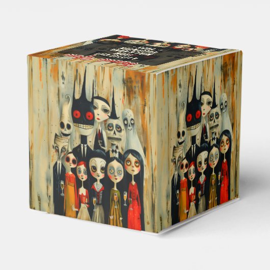  cocktailparty voor volwassenen Halloween Bedankdoosjes (Achterkant)