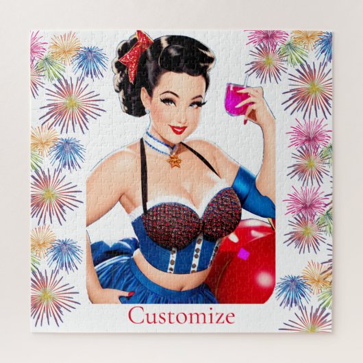 Cocktailpartymeisje Thunder_Cove Legpuzzel (Verticaal)