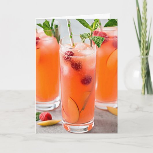 COCKTAILS / **40ste** VERJAARDAG WENSEN VOOR JOU! Kaart (Voorkant)