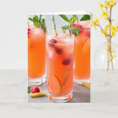 COCKTAILS / **40ste** VERJAARDAG WENSEN VOOR JOU! Kaart (Gele Bloem)