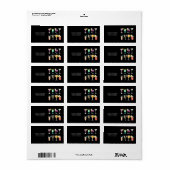 Cocktails Adres Mailing Labels (Full Sheet)