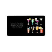 Cocktails Adres mailinglabels Etiket (Voorkant)