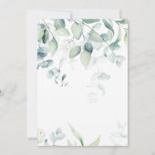 Cocktails and Dinner Party Eucalyptus Botanical Kaart (Achterkant)