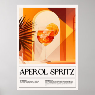  cocktails: Aperol Spritz Poster