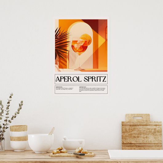 cocktails: Aperol Spritz Poster (Keuken)