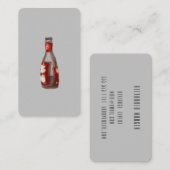 Cocktails/Bartender/Waterverf bier Visitekaartje (Voorkant / Achterkant)