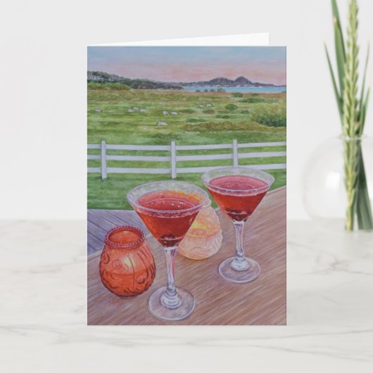 Cocktails bij Mission Ranch  Kaart (Voorkant)
