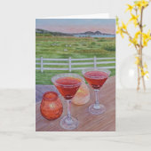 Cocktails bij Mission Ranch  Kaart (Gele Bloem)