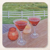 Cocktails bij Mission Ranch Kartonnen Onderzetters (Voorkant)