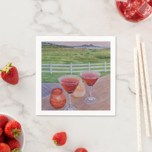 Cocktails bij Mission Ranch  Servet