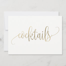 Cocktails Bord - Mooie Calligrafie