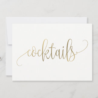Cocktails Bord - Mooie Calligrafie