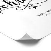 Cocktails - borden - op maat gesneden poster (Hoek)