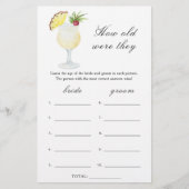 Cocktails bridal shower - How old were they game (Voorkant)