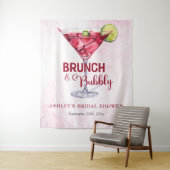 Cocktails Brunch & Bubbly Bruidsfeest  Wandkleed (In situ)