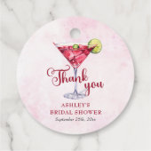 Cocktails Brunch & Bubbly Bruidsfeestje  Bedankjes Labels (Achterkant)