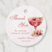 Cocktails Brunch & Bubbly Bruidsfeestje Bedankjes Labels (Voorkant)